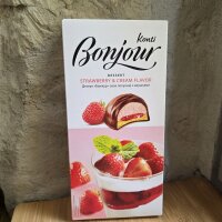Bonjour Konti "mit Erdbeer-Sahnegeschmack